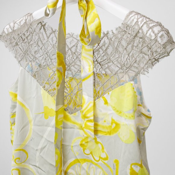 Emilio Pucci Printed Silk And Lace Top - Picture 3 of 9